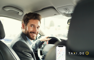 taxifahrer im Taxi